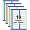 Avery Extra Large Filing Labels, 15/16"x3-7/16", 450/PK, Assorted PK AVE5026 - alternate 4